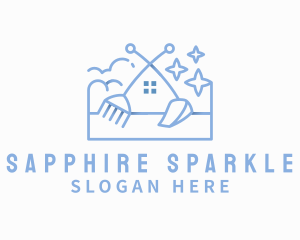 Sparkle Home Cleaning  logo design