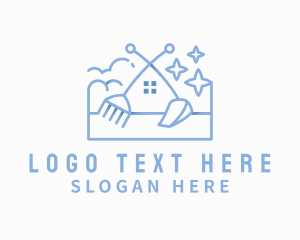 Clean - Sparkle Home Cleaning logo design