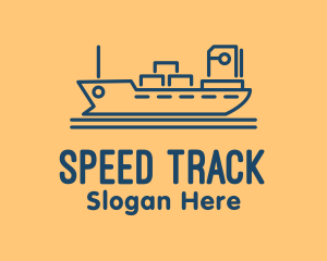 Cargo Ship Tanker Logo
