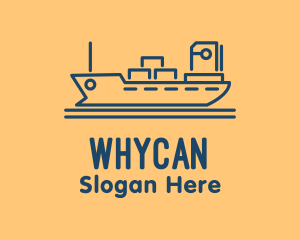 Cargo Ship Tanker Logo