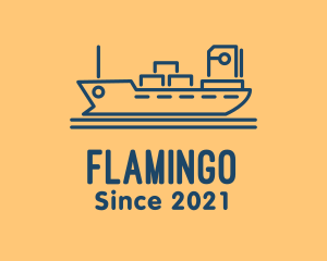 Harbor - Cargo Ship Tanker logo design