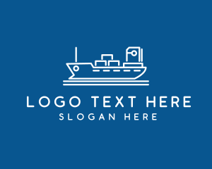 Forwarding - Cargo Ship Imports logo design