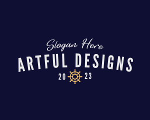 Nautical Marine Helm logo design