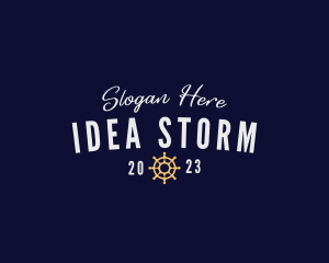 Nautical Marine Helm logo design