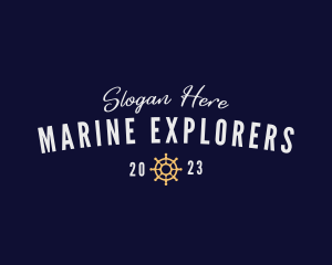 Nautical Marine Helm logo design