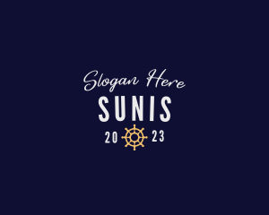 Nautical Marine Helm logo design