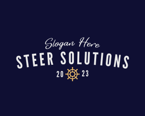 Steer - Nautical Marine Helm logo design