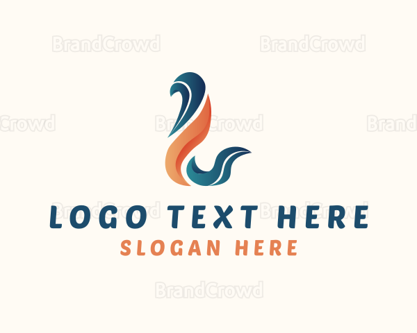 Abstract Generic Company Firm Letter L Logo