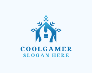 Ice - Cool Home Airconditioning logo design