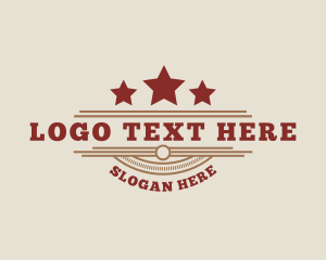 Texas - Western Cowboy Star logo design
