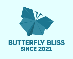 Butterfly - Origami Butterfly Art logo design