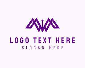 Screenwriter - Author Pen Letter M logo design