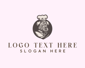 Pastry - Pet Dog Chef logo design