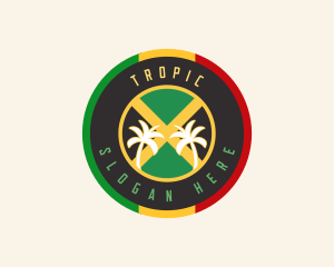 Jamaican Palm Tree logo design