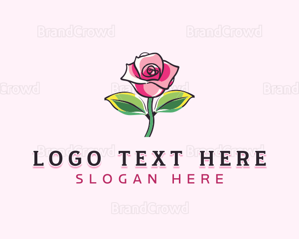 Rose Flower Boutique Logo