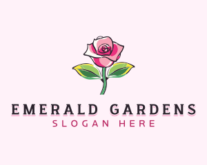 Rose Flower Boutique logo design