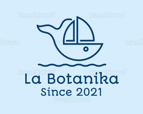 Blue Whale Boat Logo