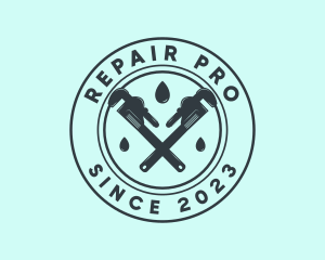 Wrench Plumbing Repair logo design