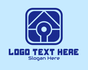 Lock - House Finder App logo design