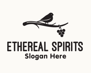 Spirits - Elegant Grapevine Sparrow logo design