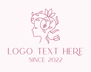 Pink - Feminine Organic Beauty logo design