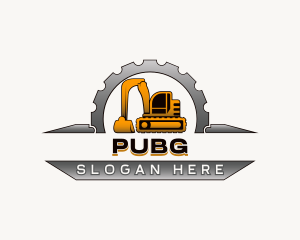 Industrial Construction Excavator logo design