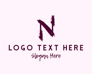 Paint Shop - Beauty Letter N logo design