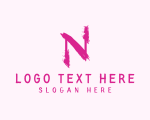 Makeup Artist - Beauty Letter N logo design