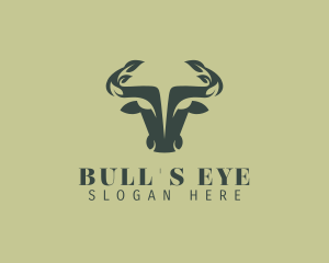 Eco Bull Leaf logo design