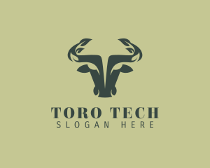 Toro - Eco Bull Leaf logo design