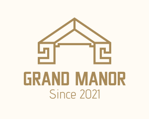 Luxury Home Mansion logo design