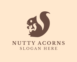 Squirrel - Brown Squirrel Animal logo design