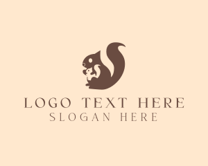 Animal - Brown Squirrel Pet logo design