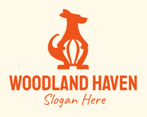 Woodland - Kangaroo Air Balloon logo design