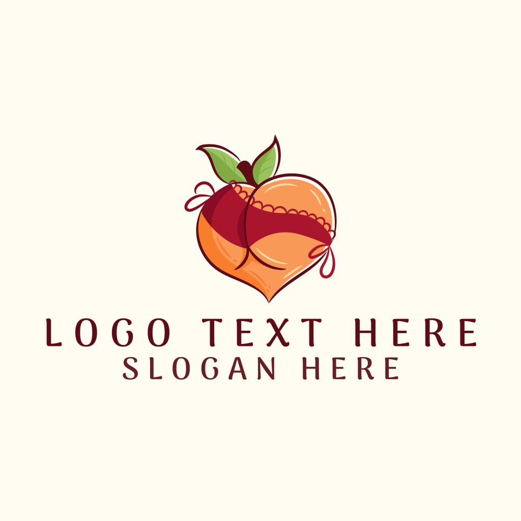 Sexy Erotic Peach Logo | BrandCrowd Logo Maker | BrandCrowd