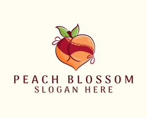 Peach - Sexy Erotic Peach logo design