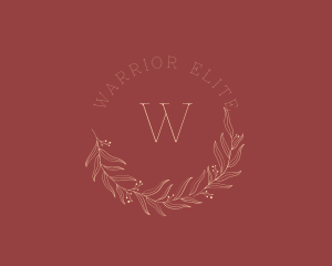 Circle Wedding Wreath  Logo