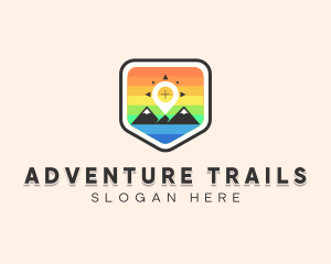 Adventure Navigation Mountain  logo design