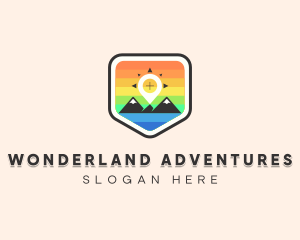 Adventure Navigation Mountain  logo design