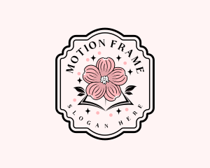 Botanical Flower Book logo design