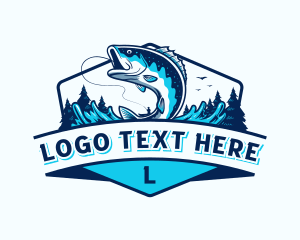 Fisherman - Fisherman Fish Lake logo design