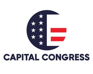 Congress - Round American Flag logo design