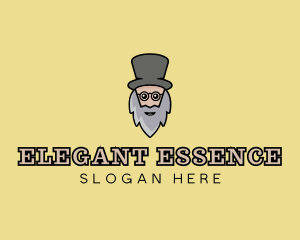 Magician Old Man logo design