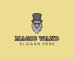 Magician Old Man logo design