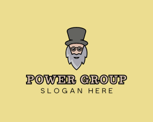Man - Magician Old Man logo design