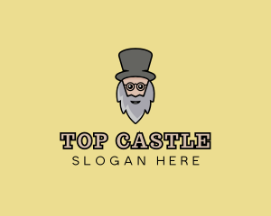 Magician Old Man logo design