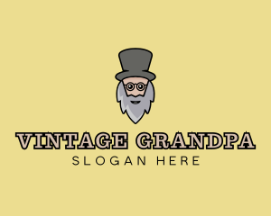 Magician Old Man logo design