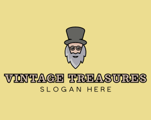 Old - Magician Old Man logo design