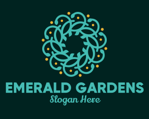 Blue Flower Decoration logo design