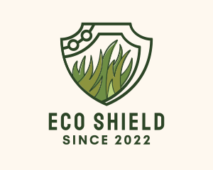 Law Grass Shield logo design